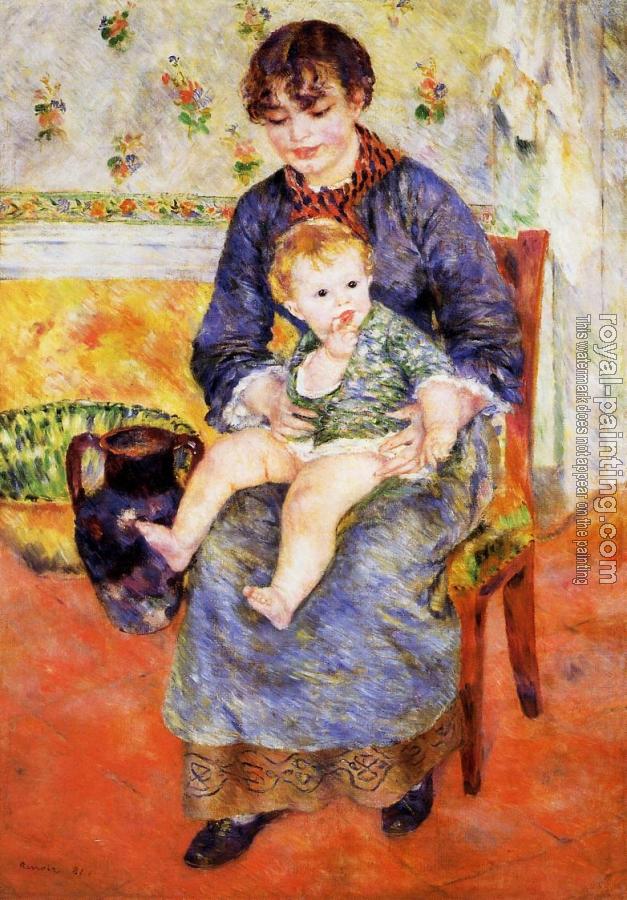 Pierre Auguste Renoir : Mother and Child Pierre Auguste Renoir : Mother and Child
